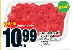 Super C cubes de boeuf à ragoût halal | halal stewing beef cubes offer