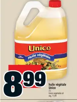 Super C Huile végétale Unico | Unico vegetable oil offer