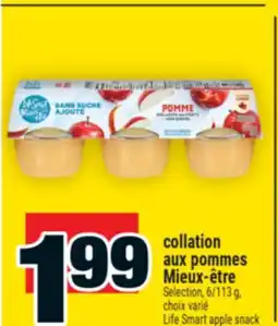 Super C collation aux pommes Mieux‑être | Life Smart apple snack offer
