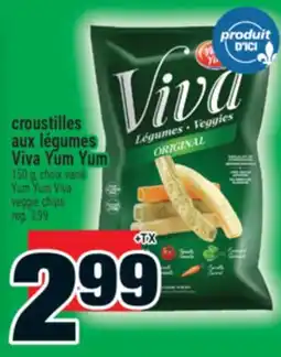 Super C croustilles aux légumes Viva Yum Yum | Yum Yum Viva veggie chips offer