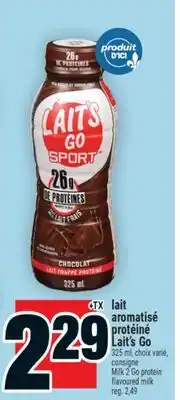 Super C lait aromatisé protéiné Lait's Go | Milk 2 Go protein flavoured milk offer