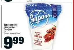 Super C dattes entières dénoyautées Compass | Compass whole pitted dates offer