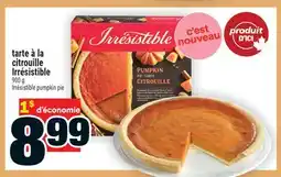 Super C tarte à la citrouille Irrésistible | Irrésistible pumpkin pie offer