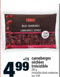 Super C canneberges séchées Irrésistible | Irrésistible dried cranberries offer