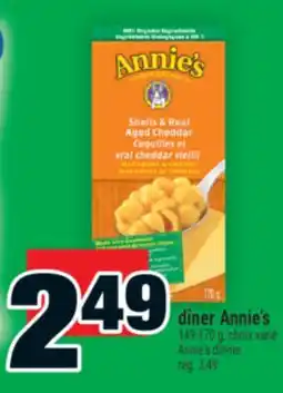 Super C dîner Annie's | Annie's dinner offer