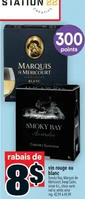 Super C vin rouge ou blanc | red or white wine offer