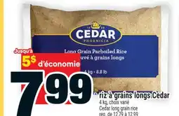 Super C riz à grains longs Cedar | Cedar long grain rice offer