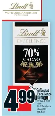 Super C chocolat Excellence Lindt | Lindt Excellence chocolate offer