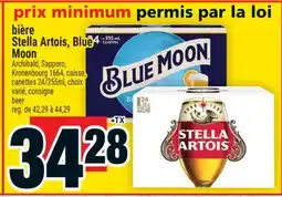 Super C bière Stella Artois, Blue Moon | beer offer