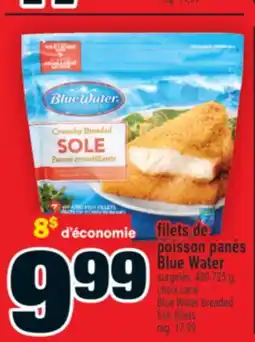 Super C Filets de poisson panés Blue Water | Blue Water breaded fish fillets offer