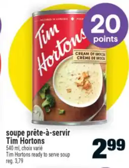 Super C soupe prête‑à‑servir Tim Hortons | Tim Hortons ready to serve soup offer