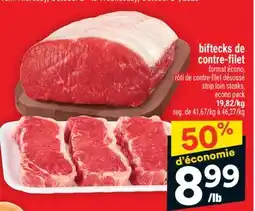 Super C biftecks de contre-filet | strip loin steaks offer