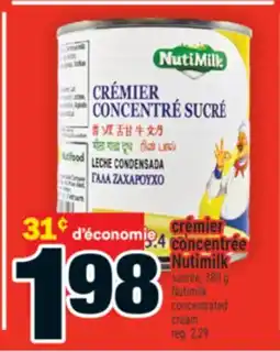 Super C crémier concentrée Nutimilk | Nutimilk concentrated cream offer