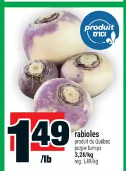 Super C Rabioles | Purple turnips offer