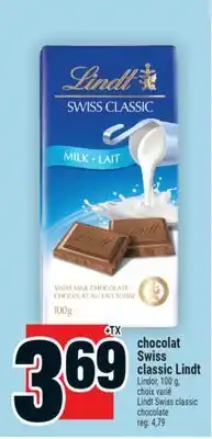 Super C chocolat Swiss classic Lindt | Lindt Swiss classic chocolate offer