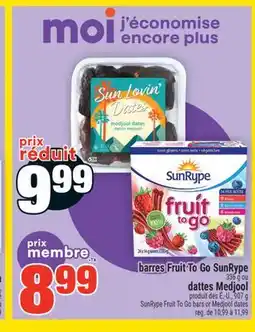 Super C barres Fruit To Go SunRype | SunRype Fruit To Go bars offer