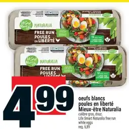 Super C oeufs blancs poules en liberté Mieux‑être Naturalia | Life Smart Naturalia free run white eggs offer