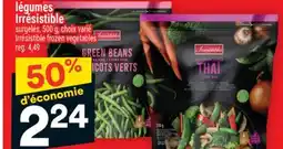 Super C légumes Irrésistible | Irrésistible frozen vegetables offer