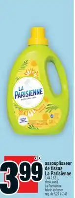 Super C assouplisseur de tissus La Parisienne | La Parisienne fabric softener offer