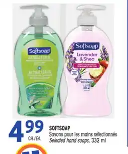 Uniprix SOFTSOAP Savons pour les mains sélectionnés / Selected hand soaps offer
