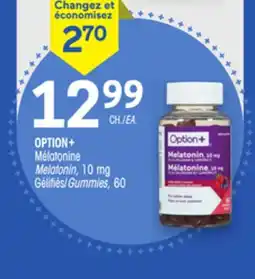 Uniprix OPTION+ Mélatonine/Melatonin, 10 mg offer