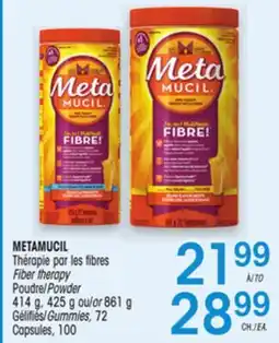 Uniprix METAMUCIL Thérapie par les fibres/ Fiber therapy offer