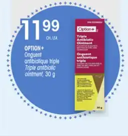 Uniprix OPTION+ Onguent antibiotique triple/ Triple antibiotic ointment offer