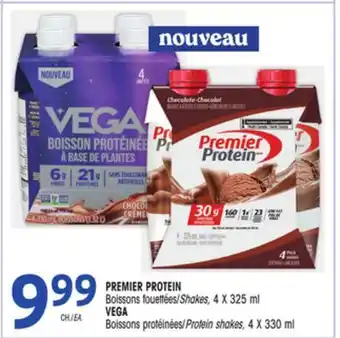 Uniprix PREMIER PROTEIN Boissons fouettées/Shakes, VEGA Boissons protéinées/Protein shakes offer