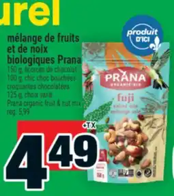 Super C mélange de fruits et de noix biologique Prana | Prana Organic fruit & nut mix offer