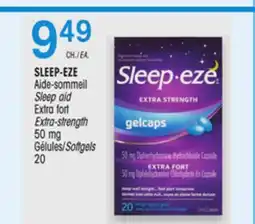 Uniprix SLEEP-EZE Aide-sommeil Sleep aid Extra fort Extra-strength 50 mg Gélules/Softgels offer
