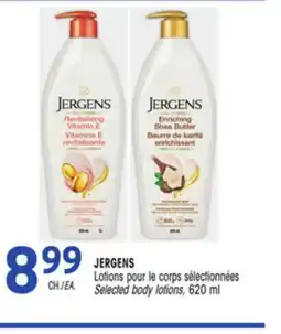Uniprix JERGENS Lotions pour le corps sélectionnées/Selected body lotions offer