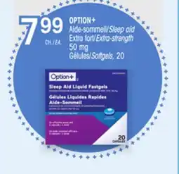 Uniprix OPTION+ Aide-sommeil/Sleep aid, Extra fort/Extra-strength, 50 mg offer