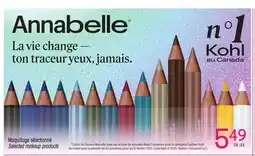 Uniprix ANNEBELLE Maquillage sélectionné/Selected makeup products offer