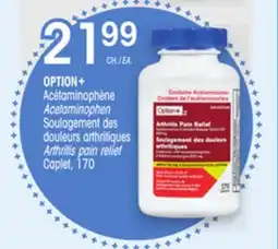 Uniprix OPTION+ Acétaminophène Acetaminophen Soulagement des douleurs arthritiques/Arthritis pain relief offer