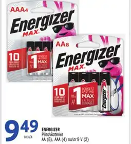 Uniprix ENERGIZER Piles/Batteries offer