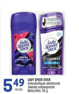 Uniprix LADY SPEED STICK Antisudorifiques sélectionnés Selected Bâton antiperspirants Stick offer