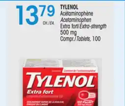 Uniprix TYLENOL Acétaminophène/Acetaminophen, Extra fort/Extra-strength offer