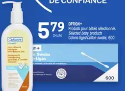 Uniprix OPTION+ Produits pour bébés sélectionnés/Selected baby products offer