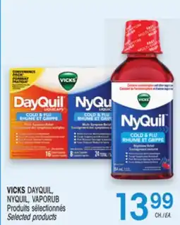 Uniprix VICKS DAYQUIL, NYQUIL, VAPORUB Produits sélectionnés/Selected products offer