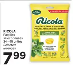 Brunet RICOLA Pastilles sélectionnées offer