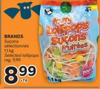 Brunet BRANDS Suçons sélectionnés offer