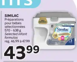 Brunet SIMILAC Préparations pour bébés sélectionnées offer