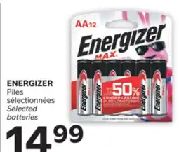 Brunet ENERGIZER Piles sélectionnées offer