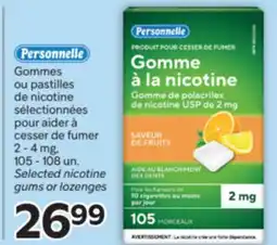 Brunet Personnelle Gommes ou pastilles de nicotine sélectionnées pour aider à cesser de fumer offer