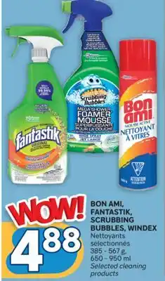Brunet BON AMI, FANTASTIK, SCRUBBING BUBBLES, WINDEX Nettoyants sélectionnés offer
