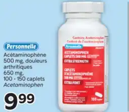 Brunet PERSONNELLE Acétaminophène 500 mg, douleurs arthritiques 650 mg offer