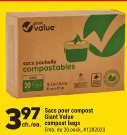 Giant Tiger Sacs pour compost Giant Value compost bags offer