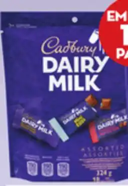 Giant Tiger Dairy Milk chocolate mini bars offer