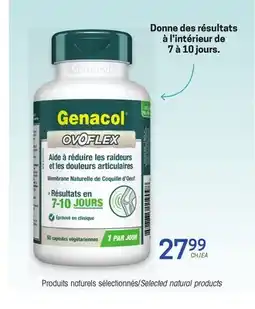 Uniprix Genacol Produits naturels sélectionnés/Selected natural products offer