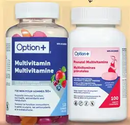 Uniprix OPTION+ Suppléments ou produits naturels sélectionnés/Selected supplements natural products offer